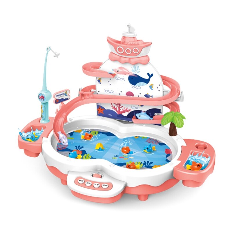 Bambini ragazzo ragazza pesca giocattolo Set vestito gioco magnetico acqua bambino giocattoli estivi gioco multimediale interazione genitore-figlio