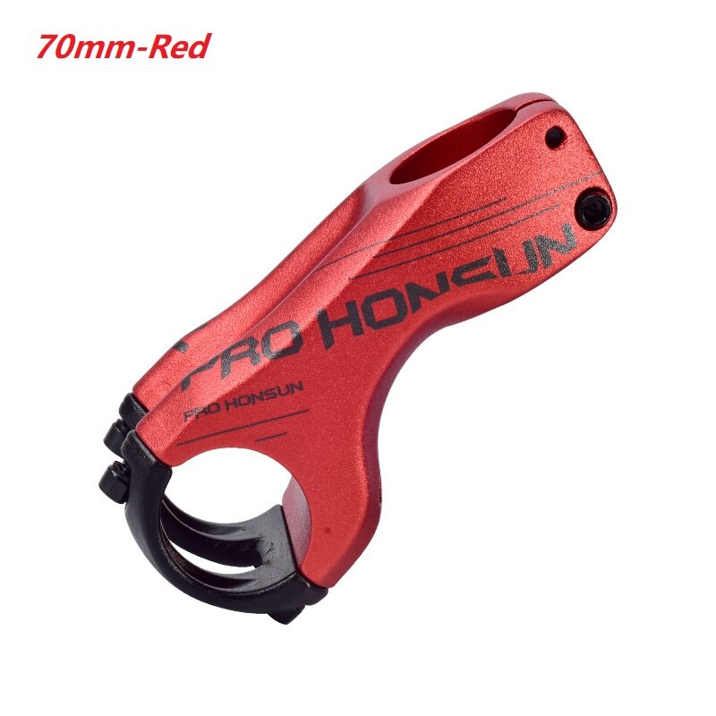 Attacco manubrio MTB 31.8mm -17 gradi 90mm XC sono DH FR manubrio bici attacco manubrio montagna strada attacco manubrio bici parti ciclismo: rosso 70mm