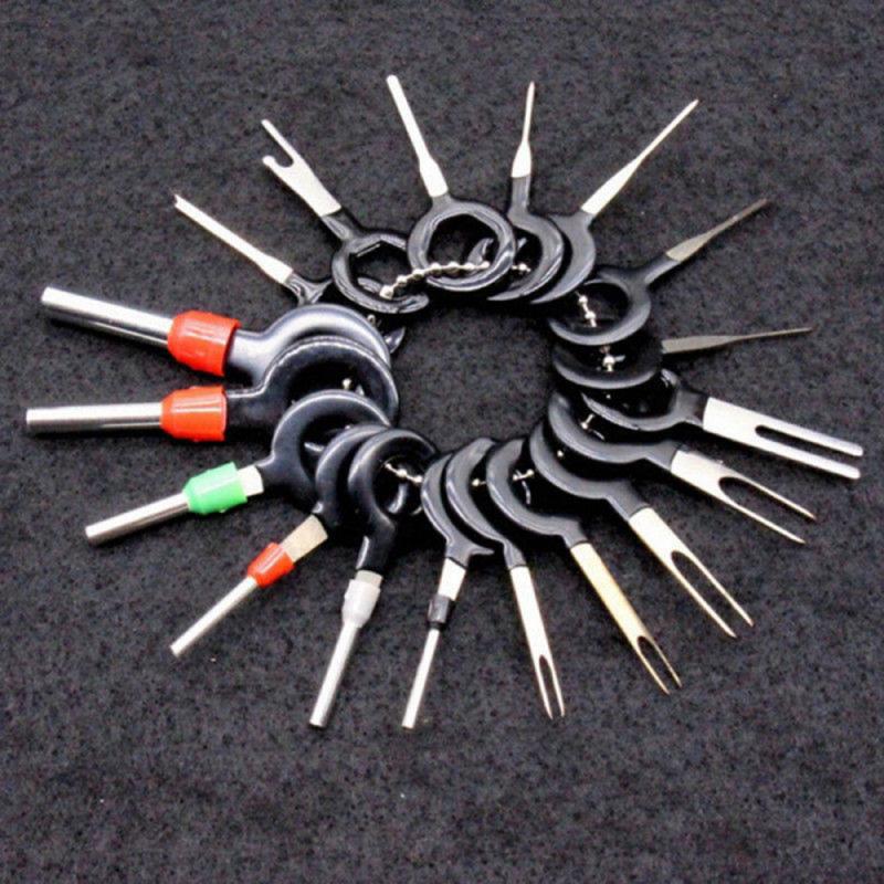 26/36/41/59Pcs Car Plug Terminal Removal Tool Set Terminal Pin Retractor Pick Needle Harness Terminal Pick Needle Retractor