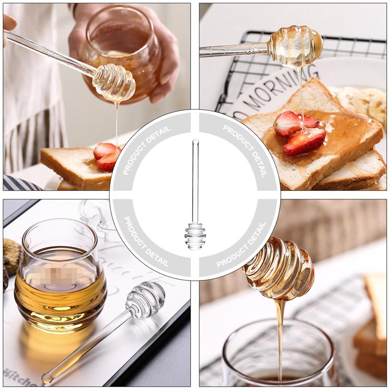 SHERCHPRY Honey Stirrer Drink Dispensers Honey Dipper Stick Kitchen
