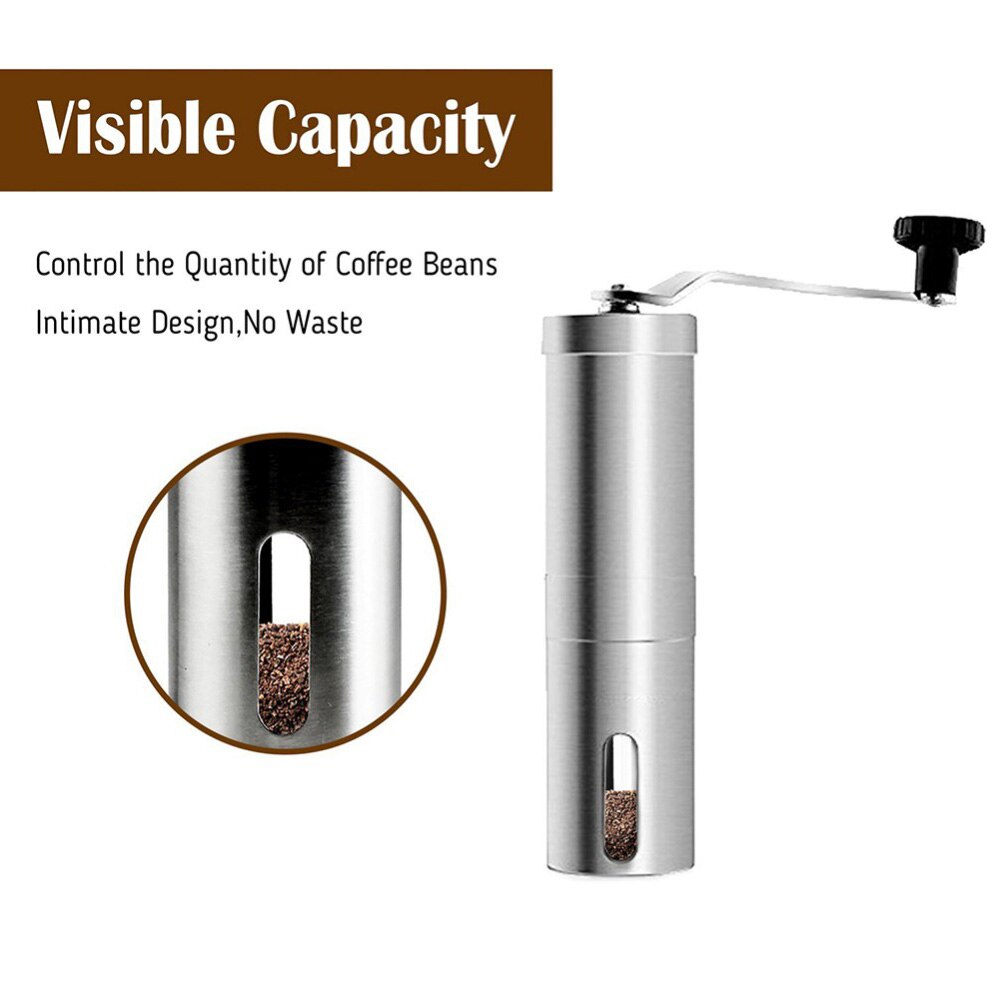 Mini Coffee Grinder Manual Portable grinders for Makeing Coffee Grinder Mill With Double Bearing Positioning Coffee Grindering