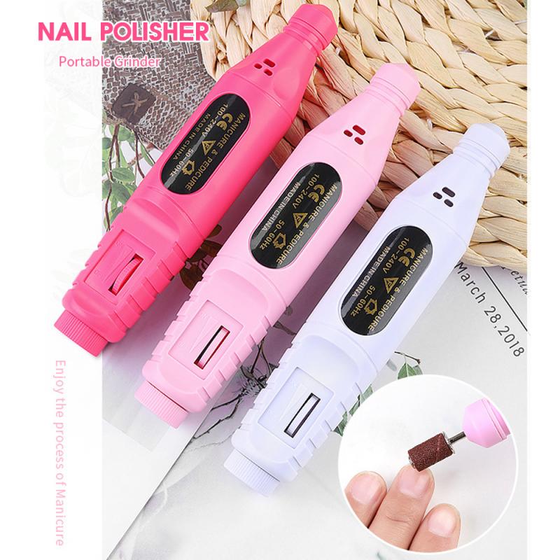 1 Set Elektrische Nagelvijl Boor Slijpen Polijsten Nagelvijl Pen Draagbare Salon Pro Nail Art Gereedschap Kit Pedicure Nail boor Machine