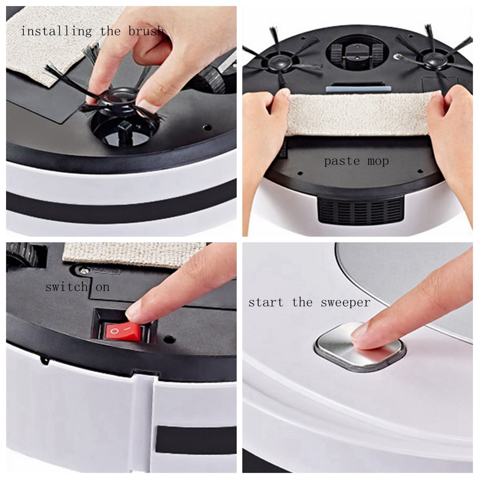 Smart Robot Vacuum Cleaner Multifunctional USB Auto Cleaning Pet Hair Vacuum Intelligent Floor Cleaning Robot