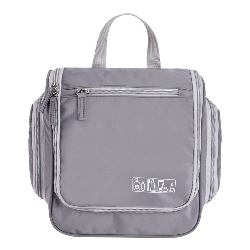 Reizen Toilettas Organizer Tas voor Vrouwen Make-Up Opknoping Toiletartikelen Mannen Reizen Accessoires Casual met Haak 6 Kleur: Gray Toiletry Bag