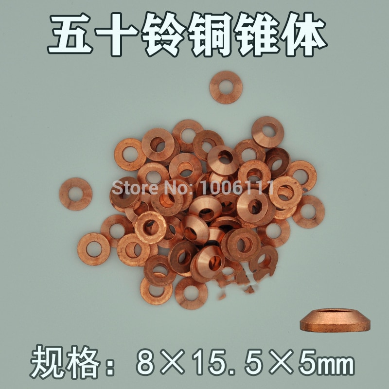 Diesel Common Rail Injector Nozzle Copper Washer Seal Ring Gaskets For ISUZU KOMATSU Excavator: for ISUZU