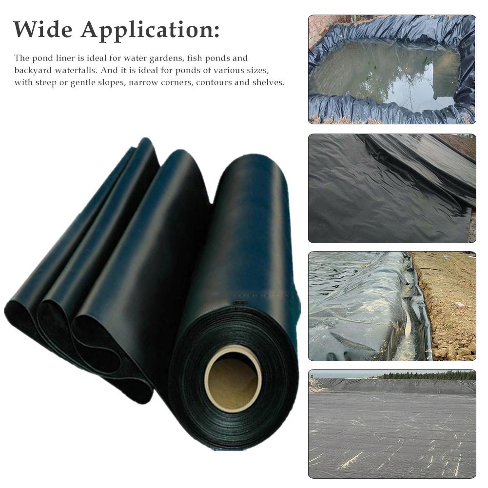 Dikker Waterdichte Liner Film Fish Pond Liner Tuin Zwembad Versterkte Hdpe Zware Garantie Landschapsarchitectuur Zwembad Vijver Graden