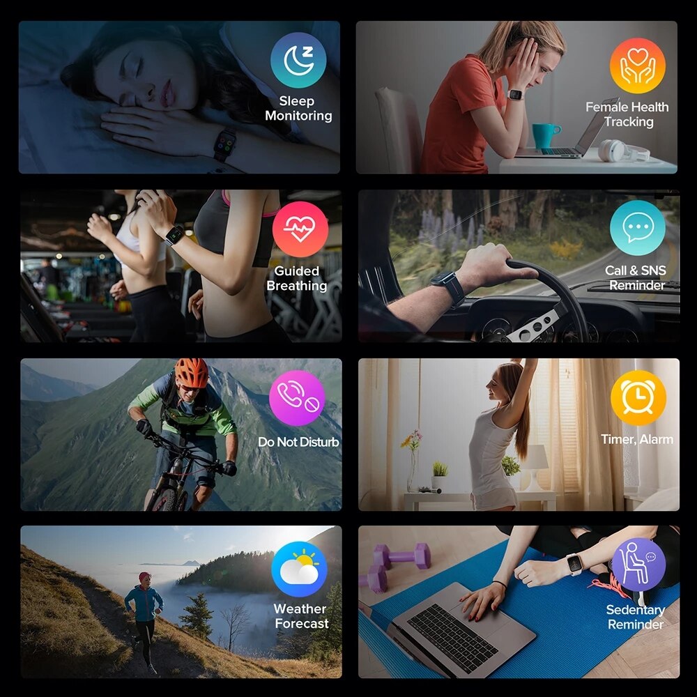 Ulefone montre GPS Smartwatch intégré GPS 5ATM bande étanche surveillance du sommeil de la fréquence cardiaque pour Android IOS montre intelligente