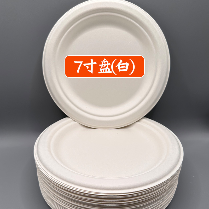 50Pcs Disposable Clear Plastic Plates Heavy Duty Transparent Dinner Plates Fruit Salad Dessert Plates For Birthday Wedding Party: Brown