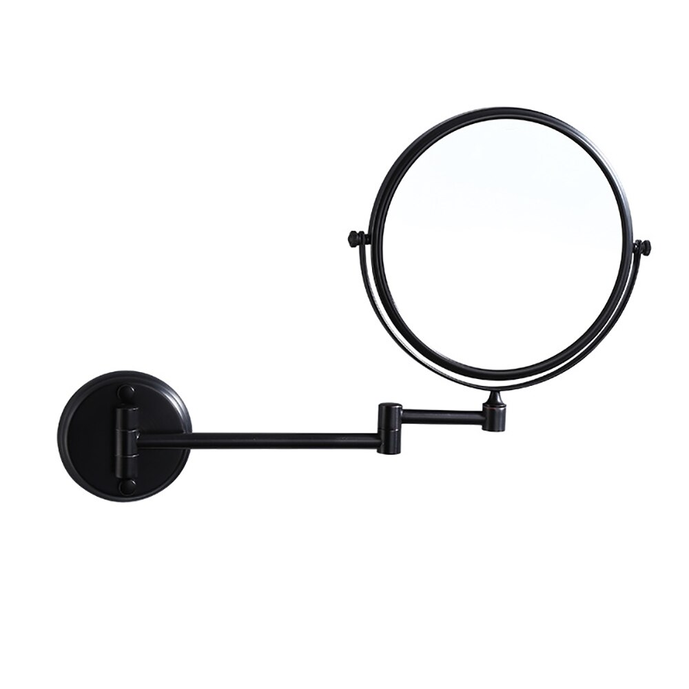 Dressing Mirror Wall Mounted 8 inch Brass Magnifying Mirror Folding Black Oil/Gold Makeup Mirror Cosmetic Mirror Lady