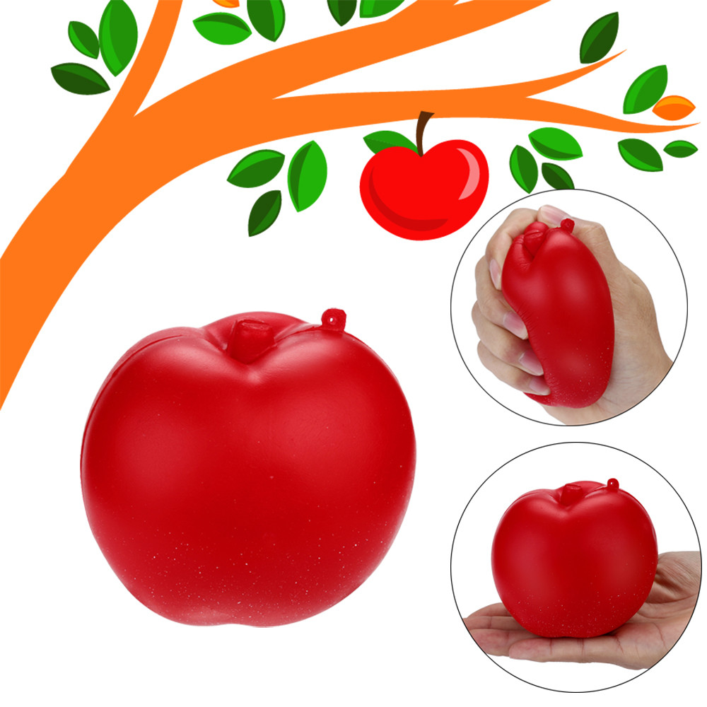 Red Apple Scented Squishies Slow Rising Squeeze Toys Stress Reliever Toy squishy antistress squishy fruit