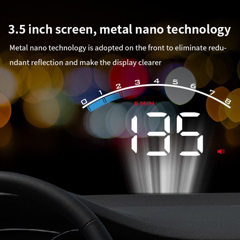 M6s Auto HUD Car Head Up Display Overspeed Warning Windshield Projector Alarm System OBD scanner