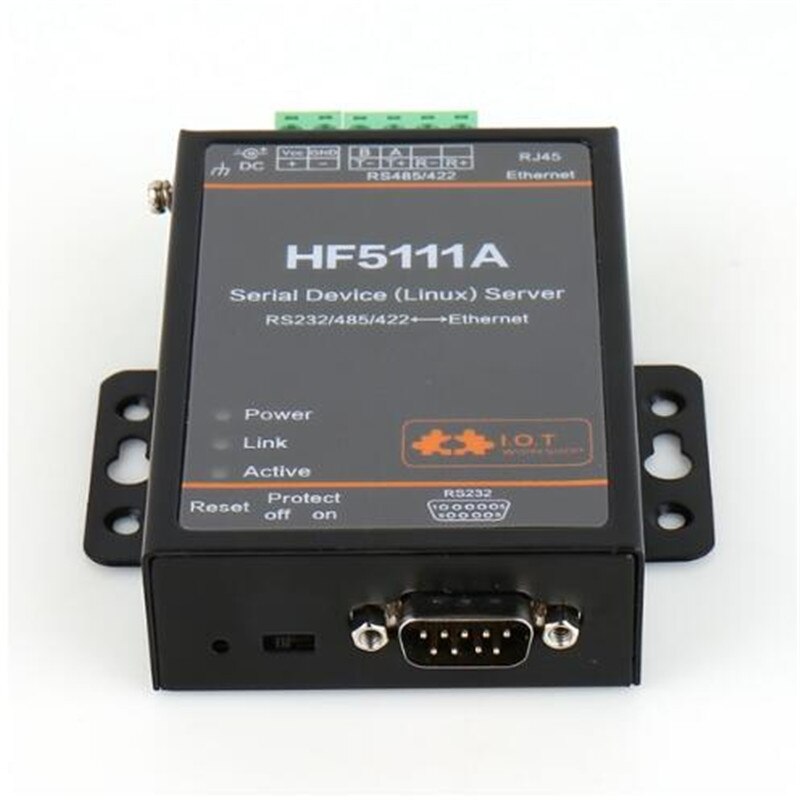 Ce Fcc Offical 5111A RJ45 RS232/485/422 Naar Ethernet Linux Seriële Poort Server Converter Apparaat Industriële