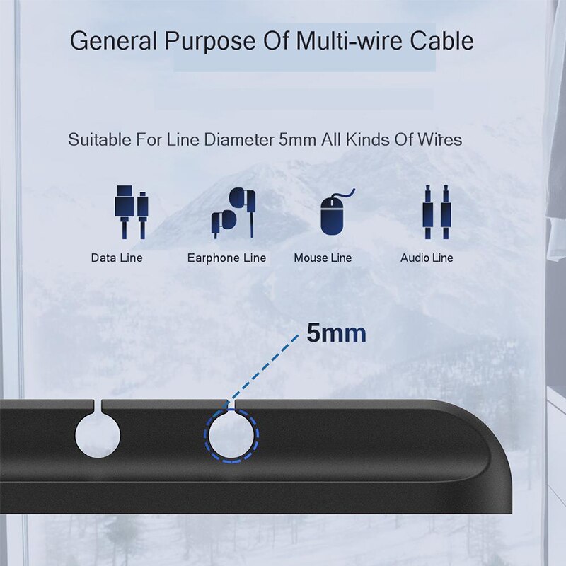Desk Cable Winder Silicone USB Cable Winder Flexible Cable Management Clip Cable Holder Earphone Mouse Cord Phone Line Organizer
