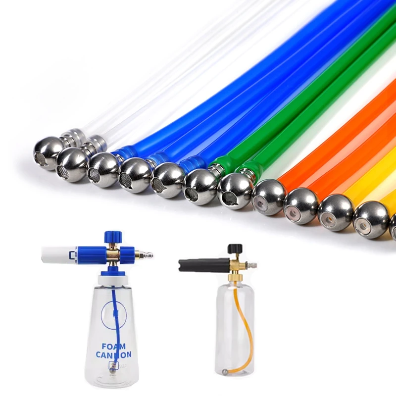 Foam Cannon Rietje - 24CM Snijdbaar - Roestvrij Staal Filter - Voor Hogedrukreinigers Auto's