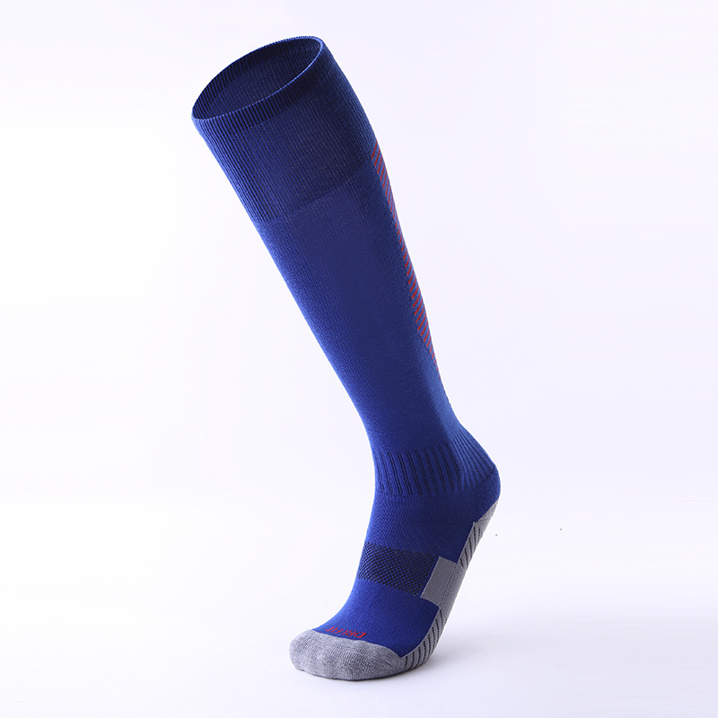 Brothock winter thick adult football socks towel bottom deodorant wear men running football soccer socks factory direct: Blue