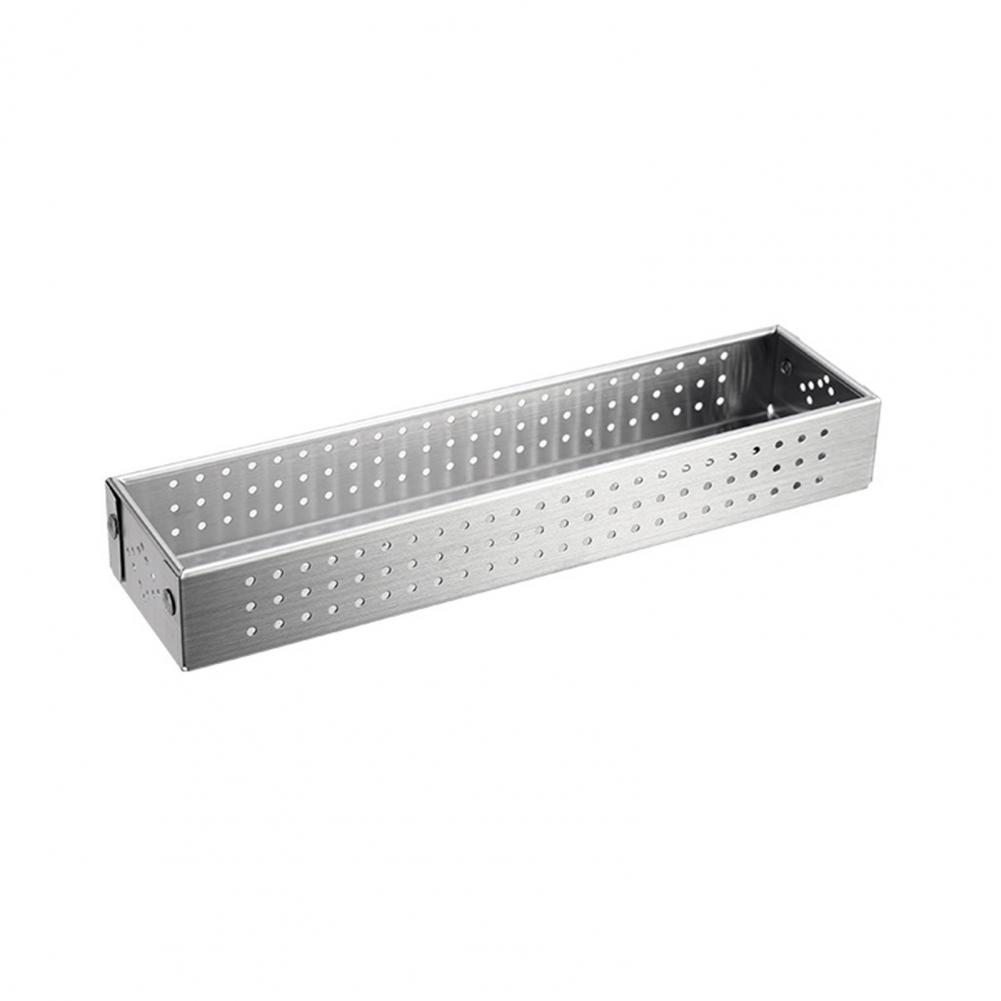 Fork Storage Frame Hollow Out Quick Drainage Metal Stainless Wire Tableware Storage Box Washable Cutlery Storage Basket: Red