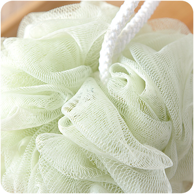 Kroppsmoppe bad blomst ball svamp dusj myk svamp bobler skummende mesh nett loofah rengjøring vask kropp