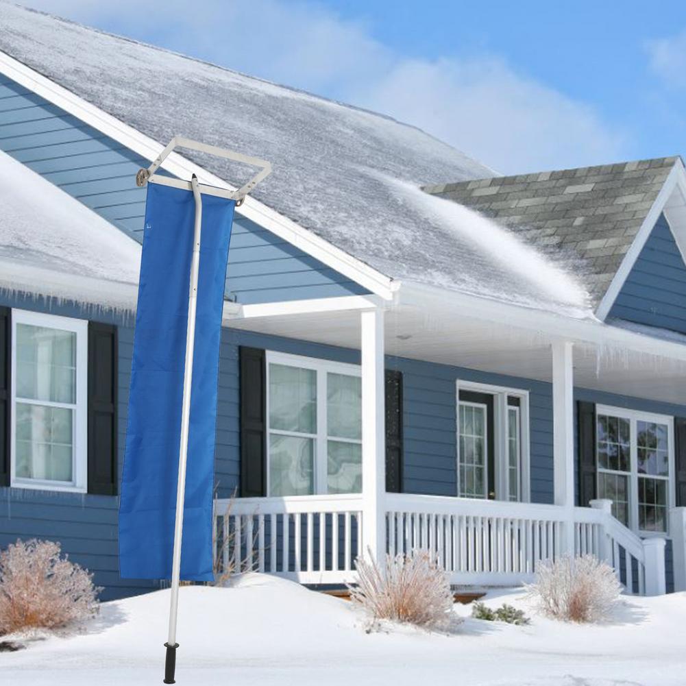 Roof Snow Shovel Telescopic Snow Shovel Long Handle Snow Rake Oxford Cloth Snow Scraper Snow Removal Shovel