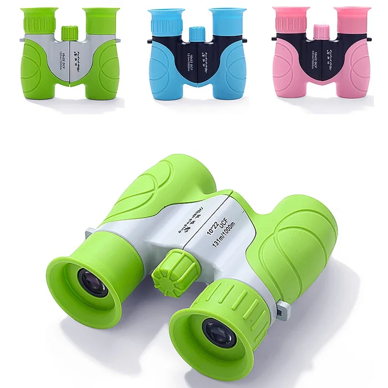 Télescope binoculaire pour enfants, optique pliante, observation des oiseaux, apprentissage, 10x22