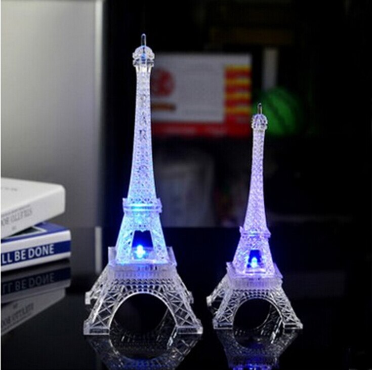 Eiffel Tower Night Light LED Small Lamp Desk Bedroom Home Romantic Decor
