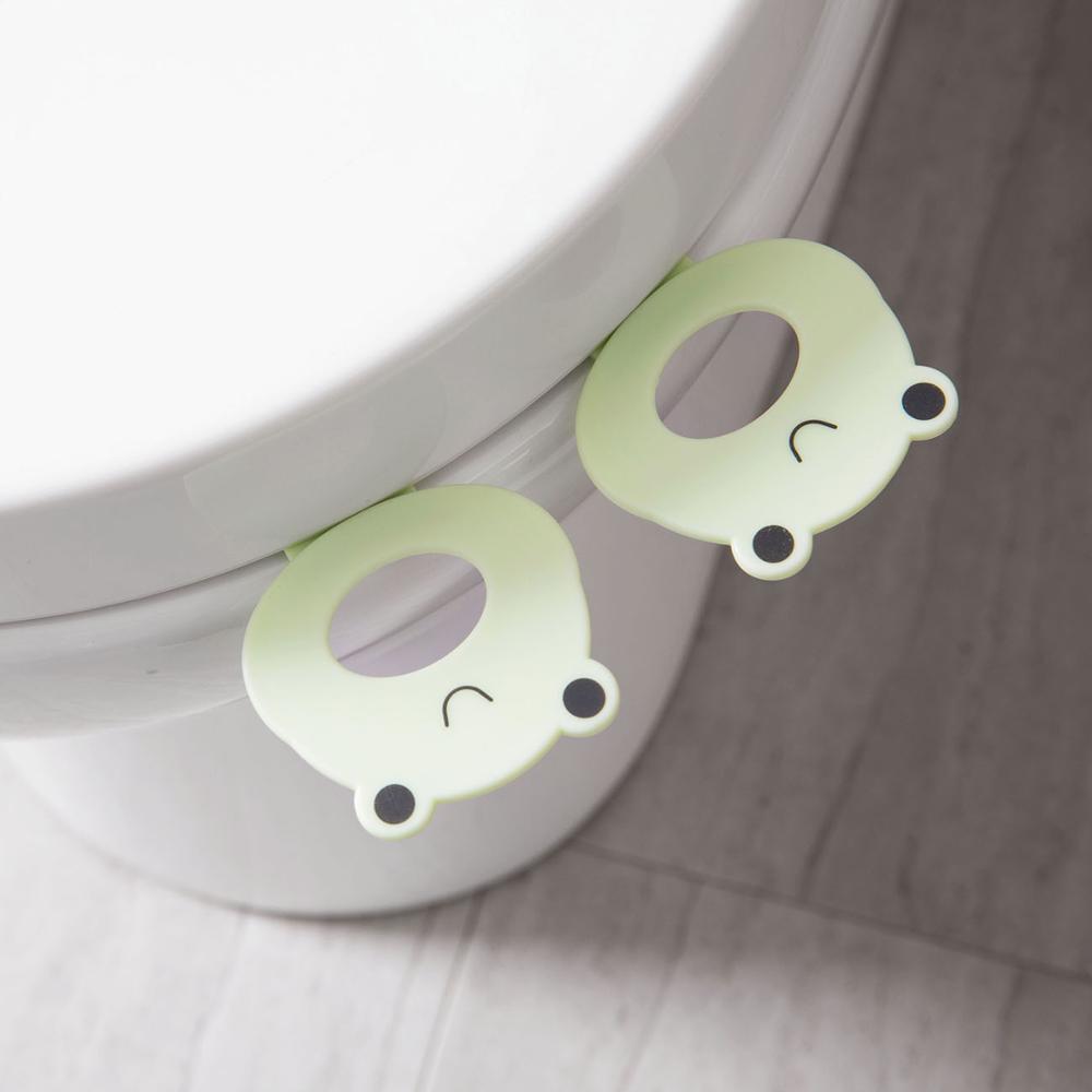 2pc toilet sæde løfter toiletdæksel bærbar sanitær enhed løfte klistermærke toilet løftere sundt tilbehør til badeværelset