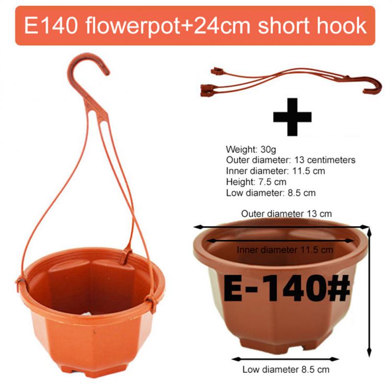 Hängender Blumentopf aus Kunststoff, Sukkulenten-Übertopf, Orchideen-Hängetopf für Balkon, Garten, Pflanzbedarf, 9,8 cm: Licht Grün