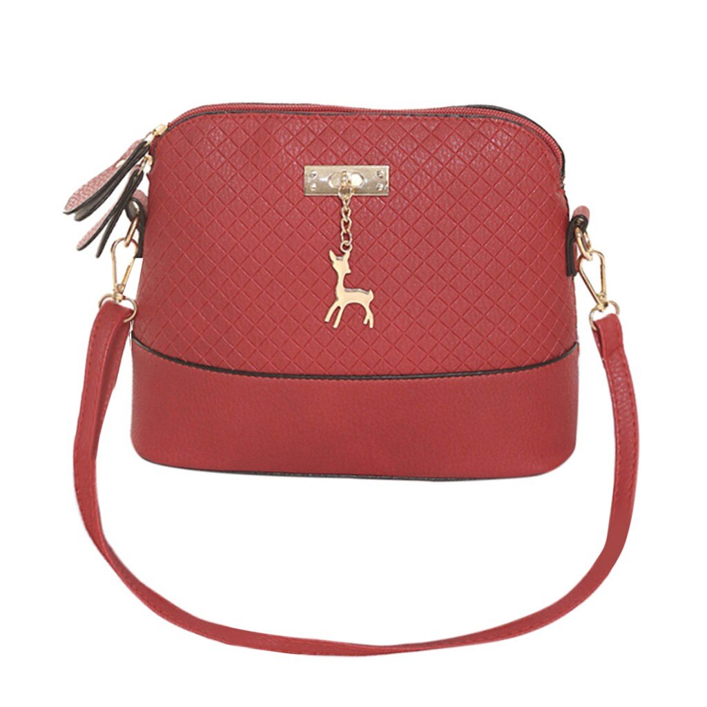 Kvinner messenger bags mini bag hjort leketøy skjell form skulder bag messenger crossbody bag bolsa feminina #yj: Rød