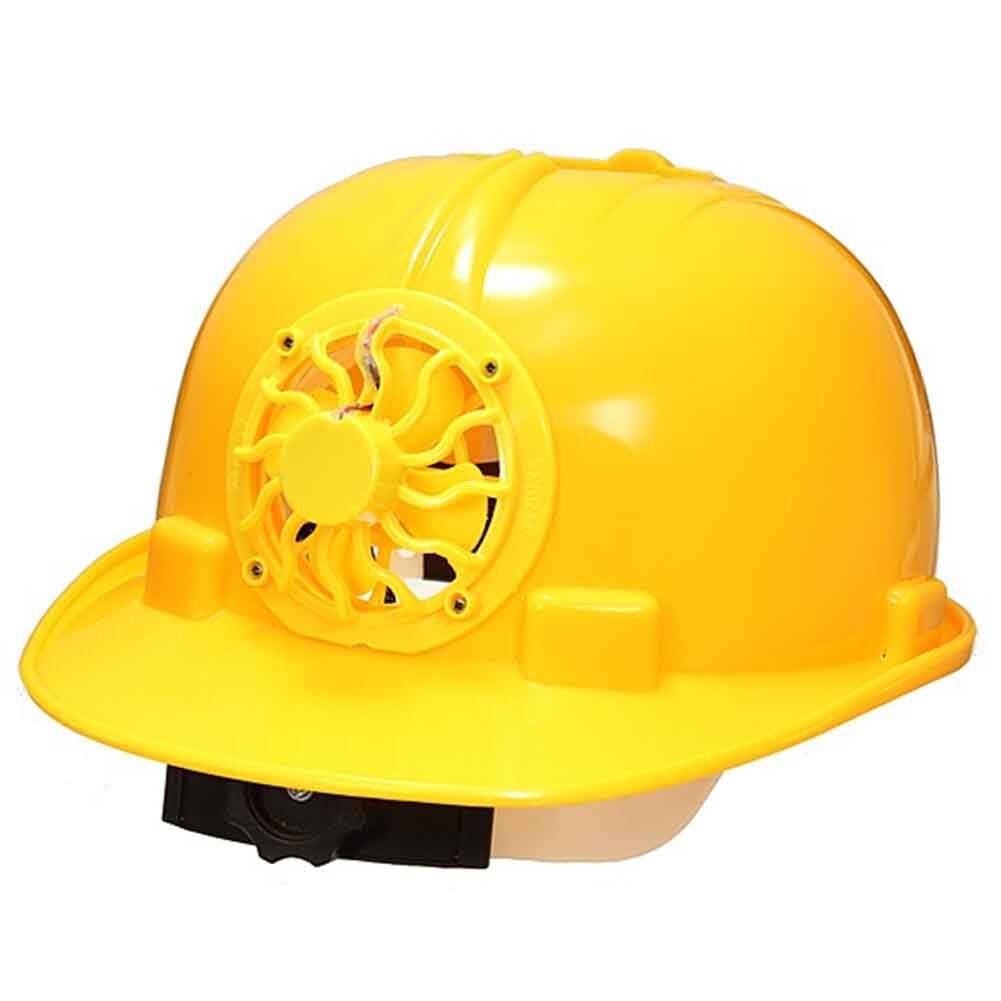 Cooling Cool Fan Cap Solar Power Helmet Hard Hat Ventilate Safety Protection