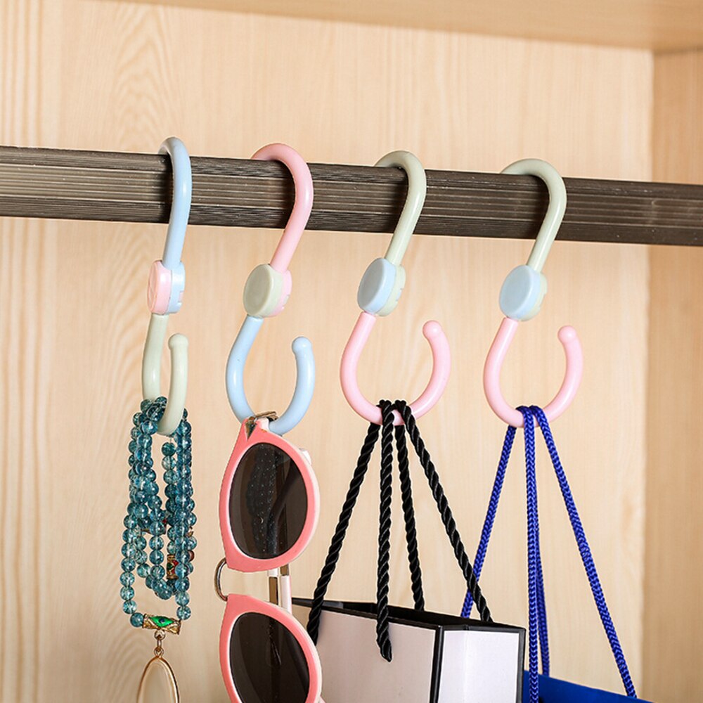 Kitchen Hanging Hanger Plastic Clasp Storage Holders Organizer Clothes Hook Rack Home Accessories 3pcs/lot S Shaped Hooks