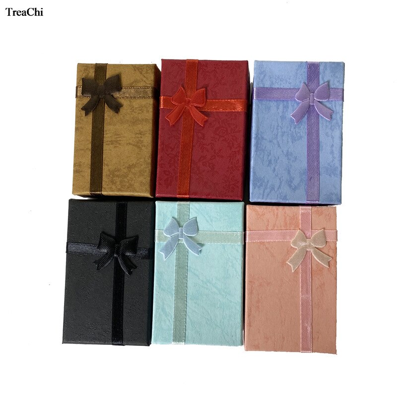 Schoonheid Kleur Papier Ring Sieraden Opbergdoos Set Van Sieraden Oorbel Hanger Ring Organizer Display Box Lint Ring Case