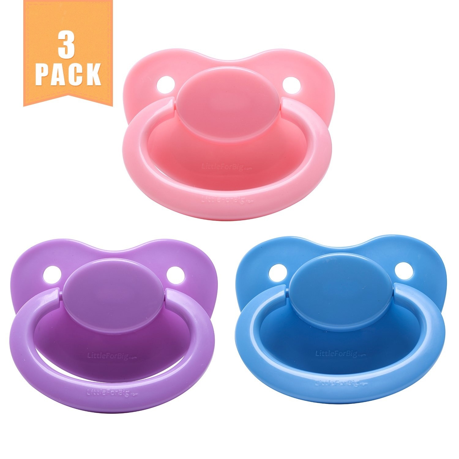 Ddlg Adult Sized Pacifier Dummy For Adult Baby Abdl Bigshield Three Pacifier In A Pack Grandado
