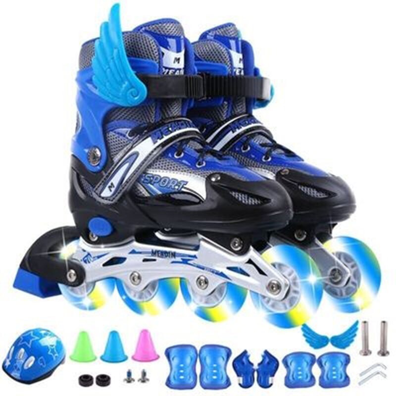 Adjustable Size 3--7-9-12 Years Old Boys And Girls Roller Skating Suit Children's Beginner Roller Skates