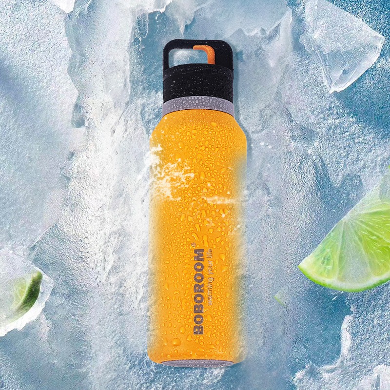 Outdoor Sports One-Hand One-Click Opening 316 Vacuum Stainless Steel Threadless Thermos Cup Car Cold Quick Opening Cup Thermoses