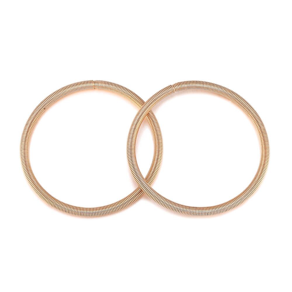 Accesorios para niñas, pulseras de primavera para adolescentes, pulseras de cadena de juguete divertidas, joyería de acero inoxidable, de Navidad, 2 uds., 2022: 2 Gold Bangles