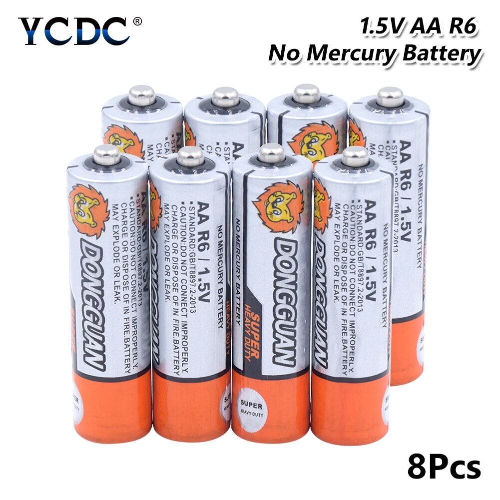 Aa batterie carbon zink 4-20 stk / pakke lr6 am3 e91 tørcelle engangsbatteri til lommeregner fjernbetjening legetøjsspilbatteri