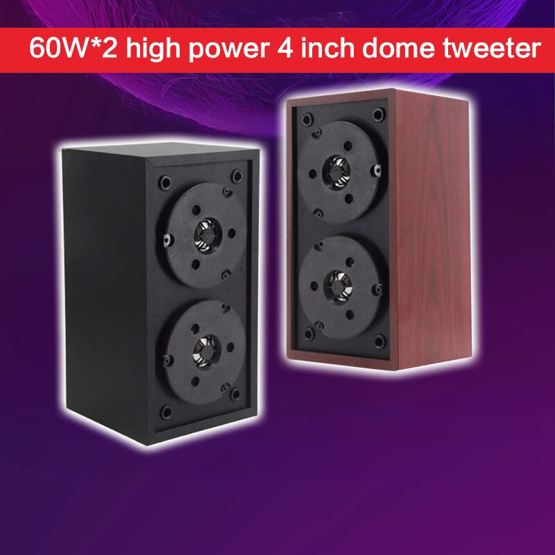 60W*2 High Power 4 Inch Dome Tweeter Dual Speaker Super Tweeter Home Theater Speaker DIY Fever HiFi Adjustable Tweeter 4OHM