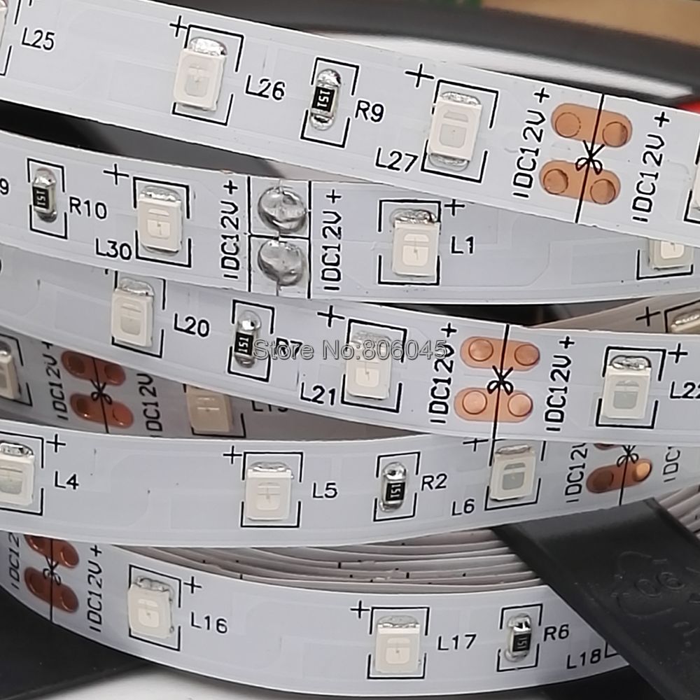 5m DC 12V SMD 2835 UV Purple Flexible LED Strip Light 60LED/M IP20 Non-waterproof / IP65 Waterpoof Flexible LED Stripe Rope