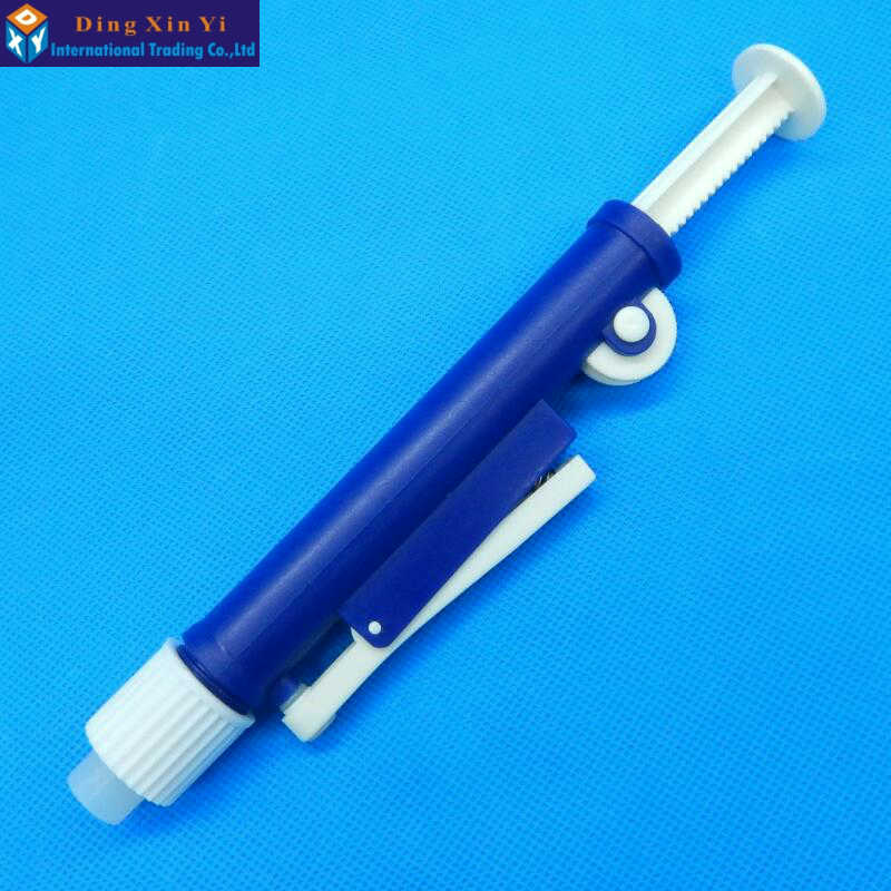 ! 1pcs manual pipette pipettor controller 2ml +5pcs 2ml glass graduated pipette