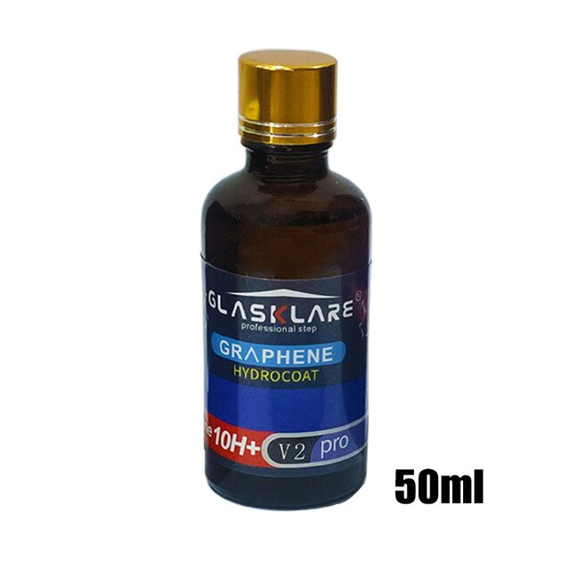 Revestimiento cerámico de grafeno para coche, revestimiento de vidrio líquido alemán, Nano, superhidrofóbico, antiarañazos, cuidado Exterior, pulido, 12H: 50ml