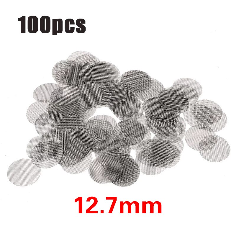 100Pcs Stainless Steel Disc Filter Mesh Shower Drain Hole Filter Faucet Pipe Anti-rust Filter Mesh Steel Wire Mesh Circular Mesh