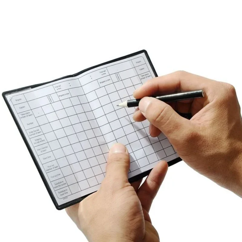 Voetbal Scheidsrechter Kaartenset Waarschuwing Scheidsrechterbord Rode en gele kaarten Portemonnee Scorebladen Notebook Rechter Accessoires
