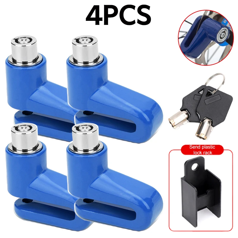 Beveiliging Antidiefstalslot Fietsschijfremslot Fiets Motor Mini Antidiefstal Draagbaar hangend remslot van aluminiumlegering: Licht Groen