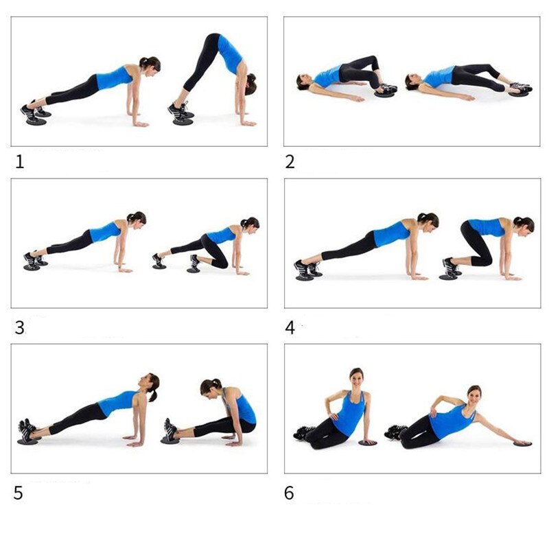 Pilates Sliding Sisc Yoga Abdominal Muscle Fitness Foot Sliding Disc Sest Line Hip Training Home Sports Sliding Board Pad