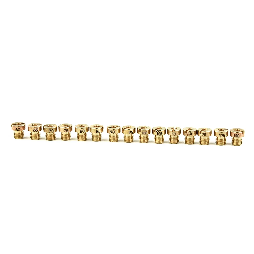 M6 Jets Nozzle 15 Pcs Carburetors Different Main Nozzles Jet M6 Set For 12mm-17.5mm Dellorto Main