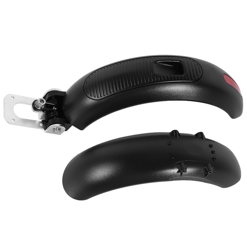 Set of 2 Front and Back Scooter Fenders, Scooter Wheel Mud Protection Kit, Black