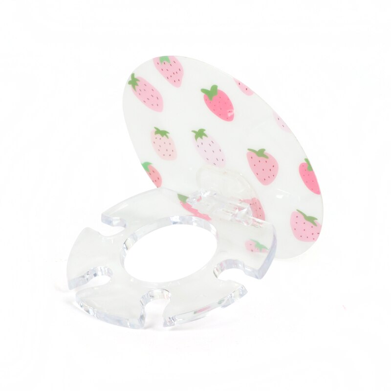 1PC Plastic Toothbrush Holder Toothpaste Bathroom Storage Rack Shaver Tooth Brush Bathroom Organizer Accessories Household Item: strawberry