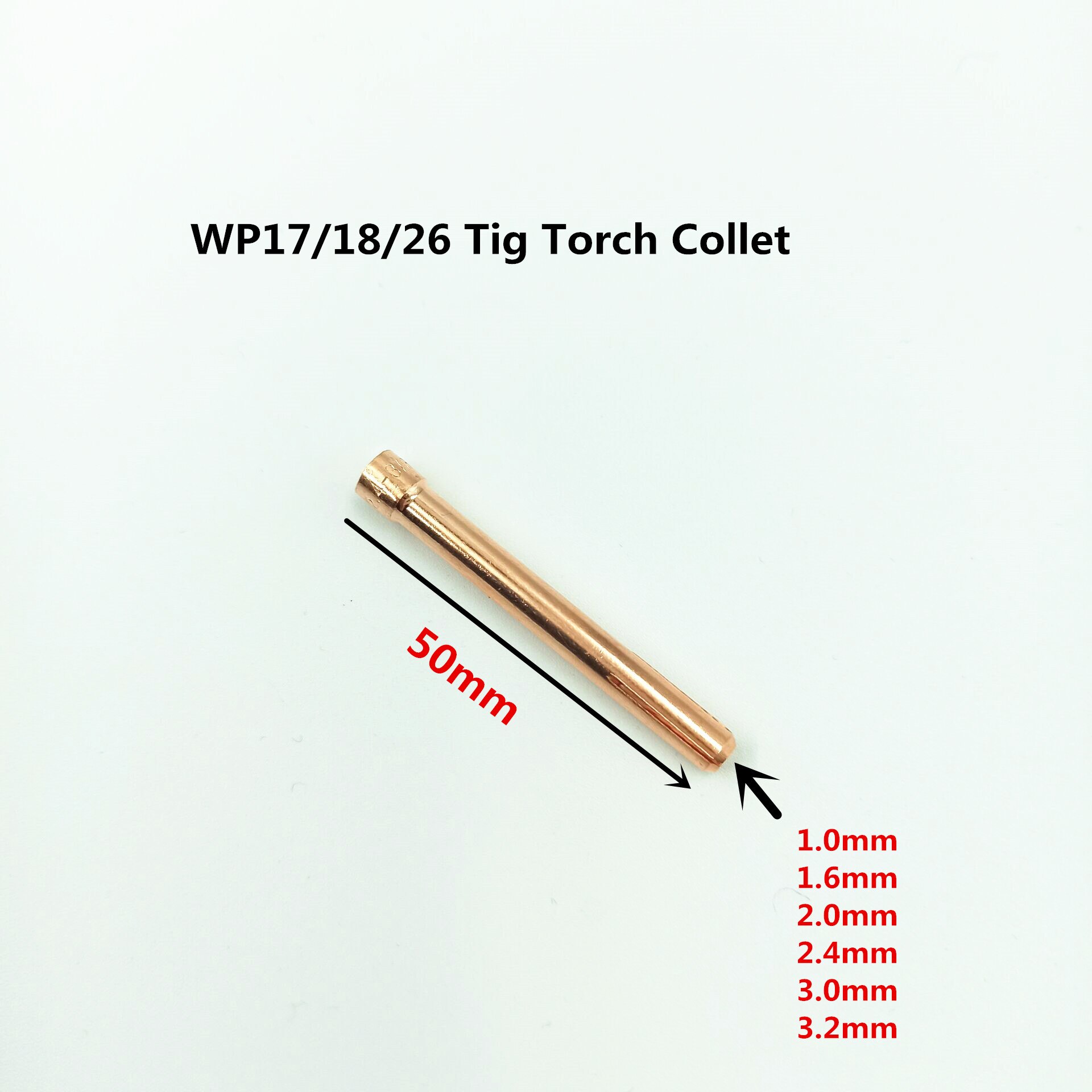 Argon TIG Welding Torch Consumable 4pcs Electrode Collet Body Collet Alumina Nozzle Long Cap For WP18 WP17 WP26 TIG Kits