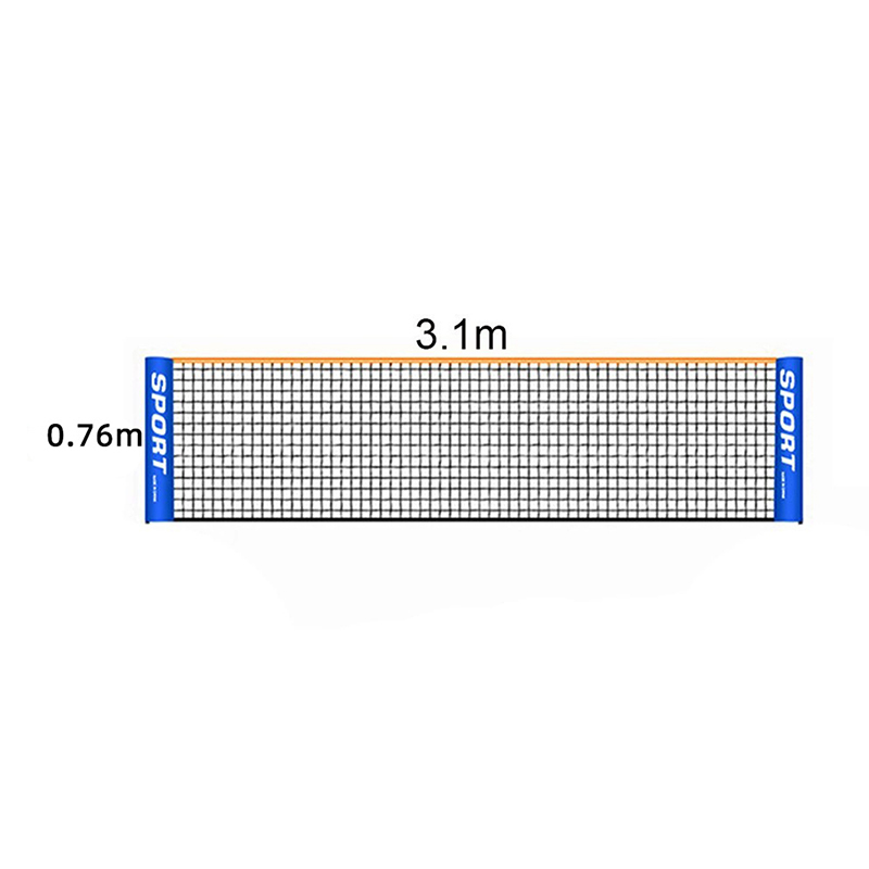 1PC Sports Net For Outdoor Badminton Tennis Volleyball Net Replacement Training Mesh Standard Badminton Net: WHITE