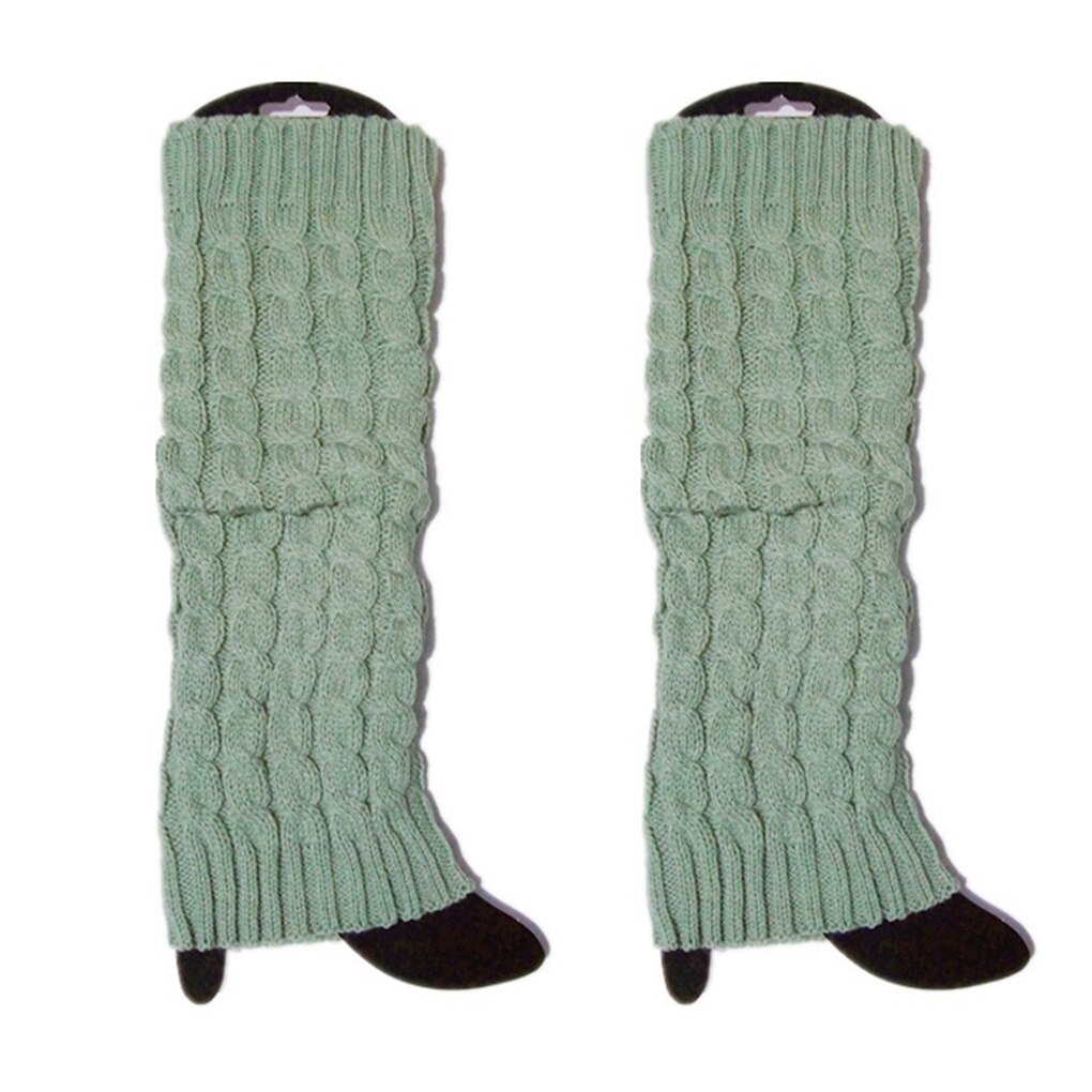 Femmes dame genou chaussettes hautes tricot Crochet hiver plus Leggings gants couverture de botte: NO.5