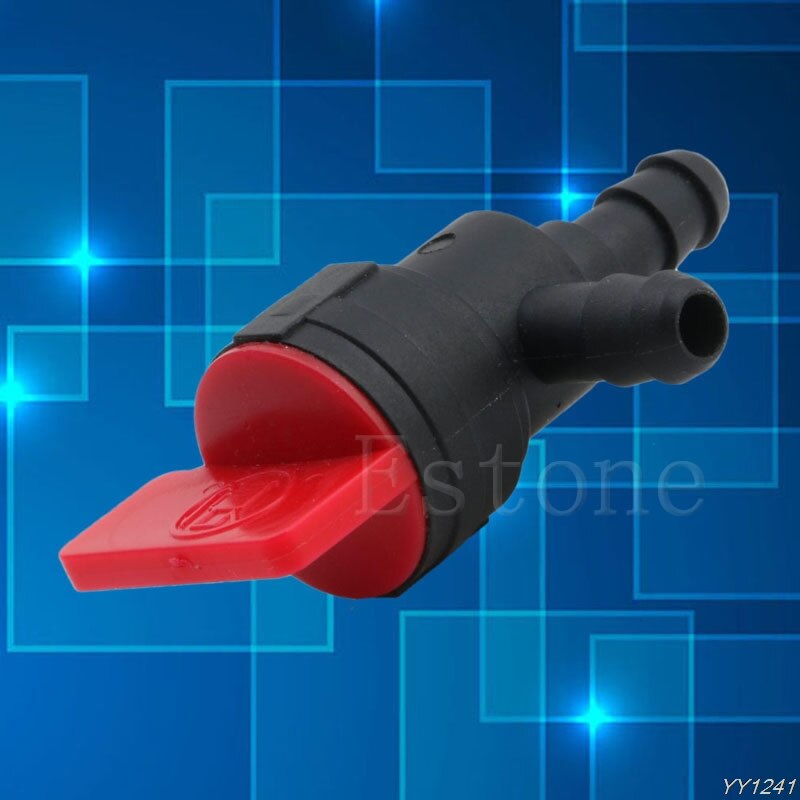 Universal 90 Degree 1/4" Inline Gas Fuel Shut Cut Off Valves Universal For ATV Mower Bike